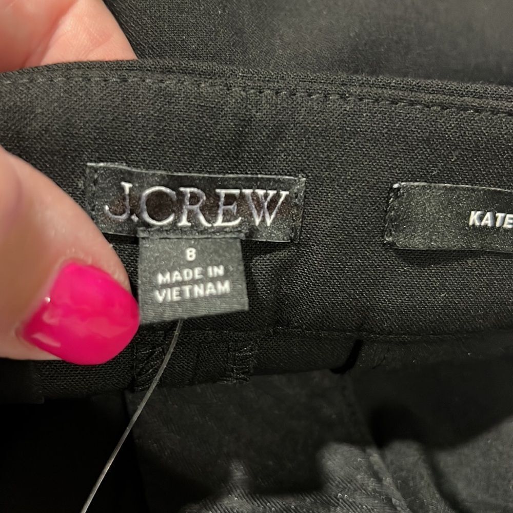 J. Crew Kate straight-leg pant in four-season stretch Black NWT size 8 - Picture 7 of 11